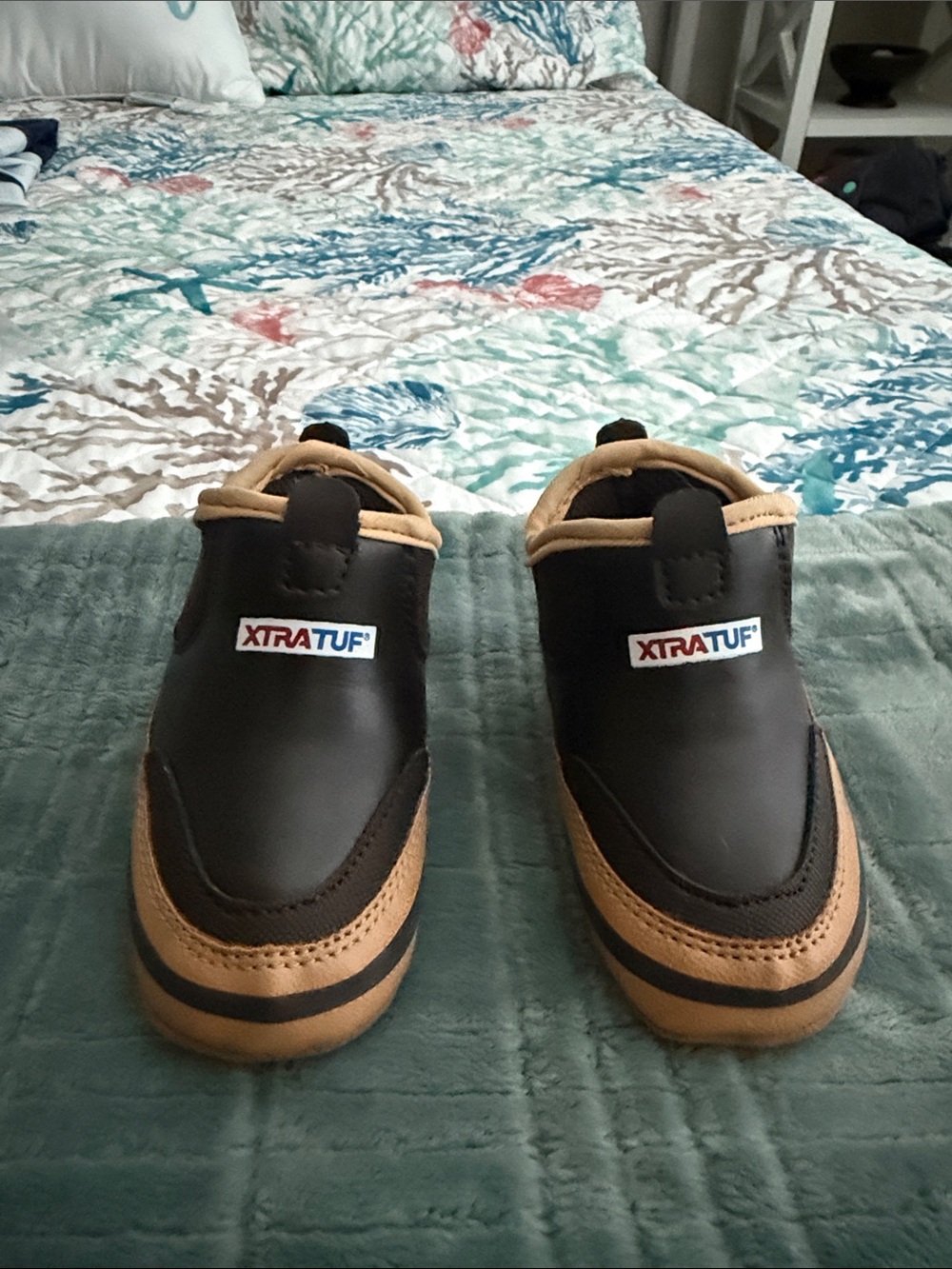 XTRATUF Kids Brown & Black Slip-On Boots